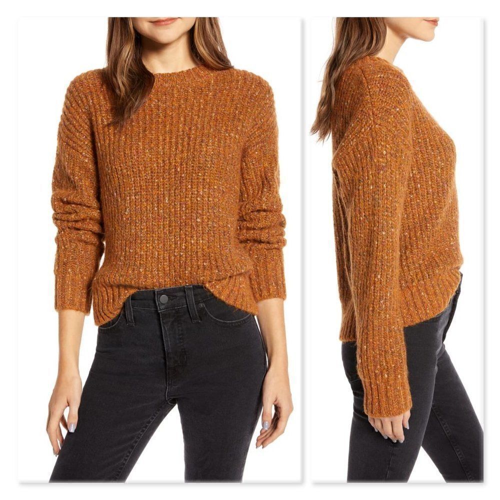 Something Navy Slouchy Crewneck Sweater sz Small